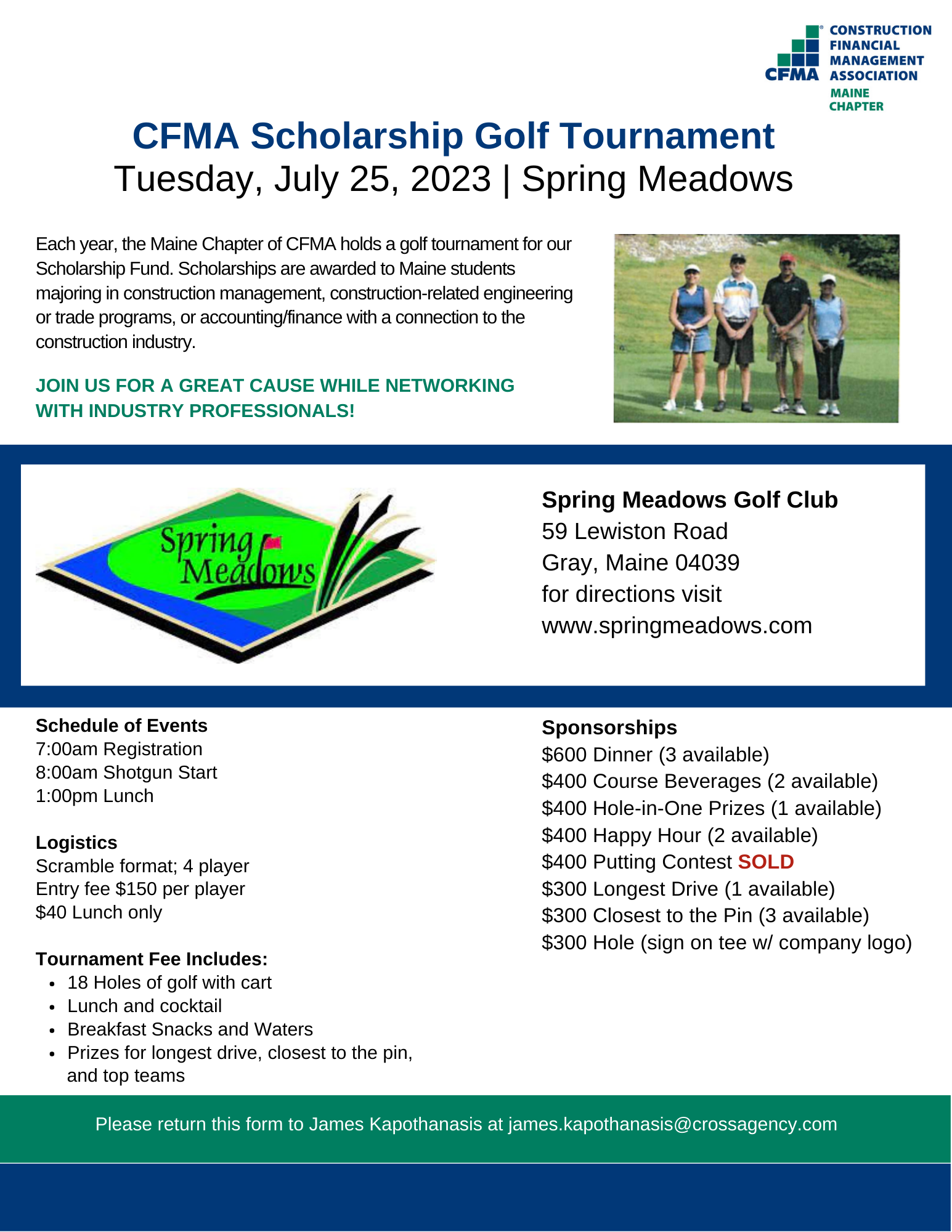 15+ Cfma Golf Tournament 2023